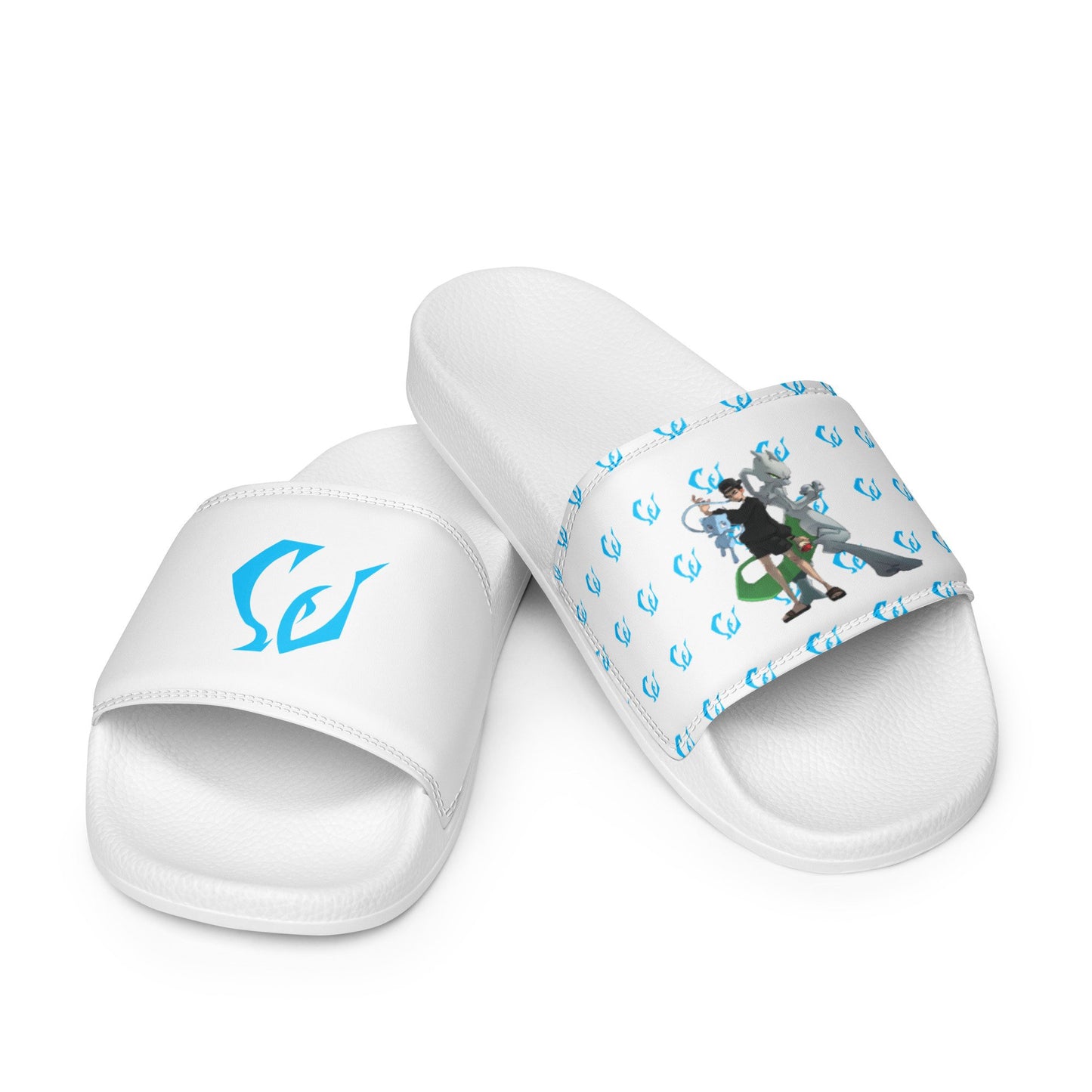Shiny Vert All Over Logo - Men’s slides