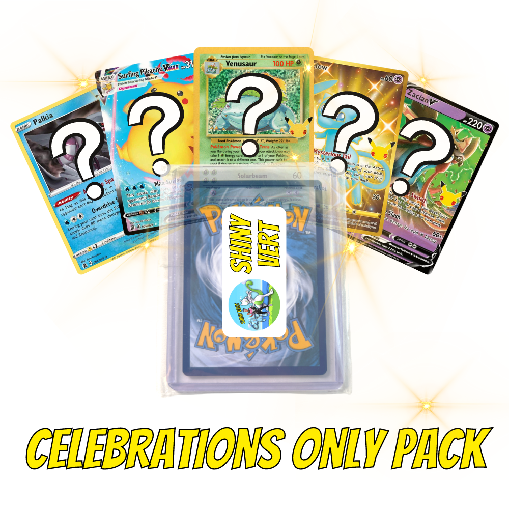 pokemon celebrations card packs Celebrations Only Pack – Shiny Vert